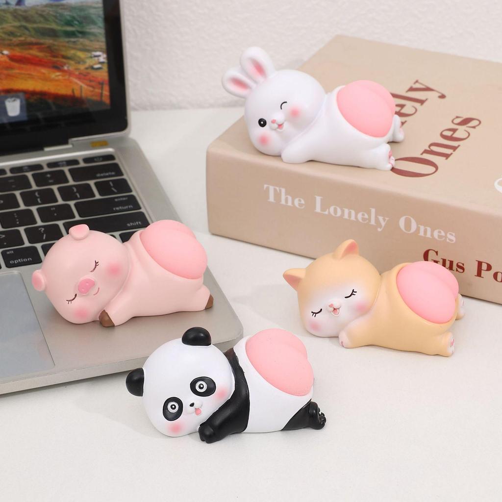Pinchable Cartoon Butt Decompression Toy - Soft, Elastic Desktop Ornament