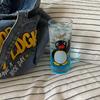 Homemade Retro Medieval Cute Penguin Glass, Cool Honeydew Soda Glass, Water Cup, Juice Cup