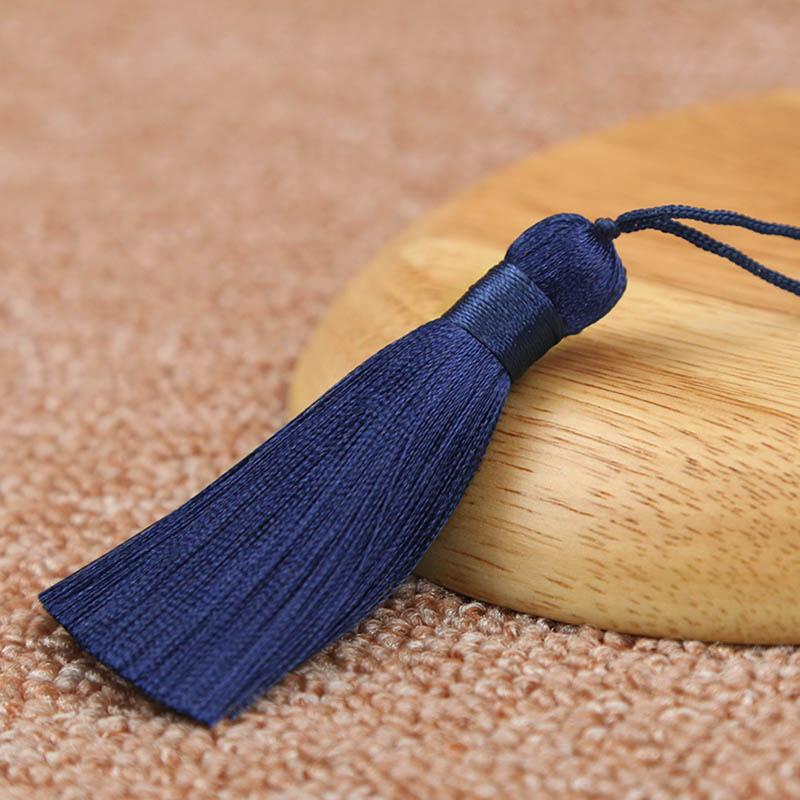 10pcs 8cm Tassel Earrings Polyester Silk Brush Pendant Earring Charm Satin Tassel DIY Jewelry Making Findings Handmade Craft