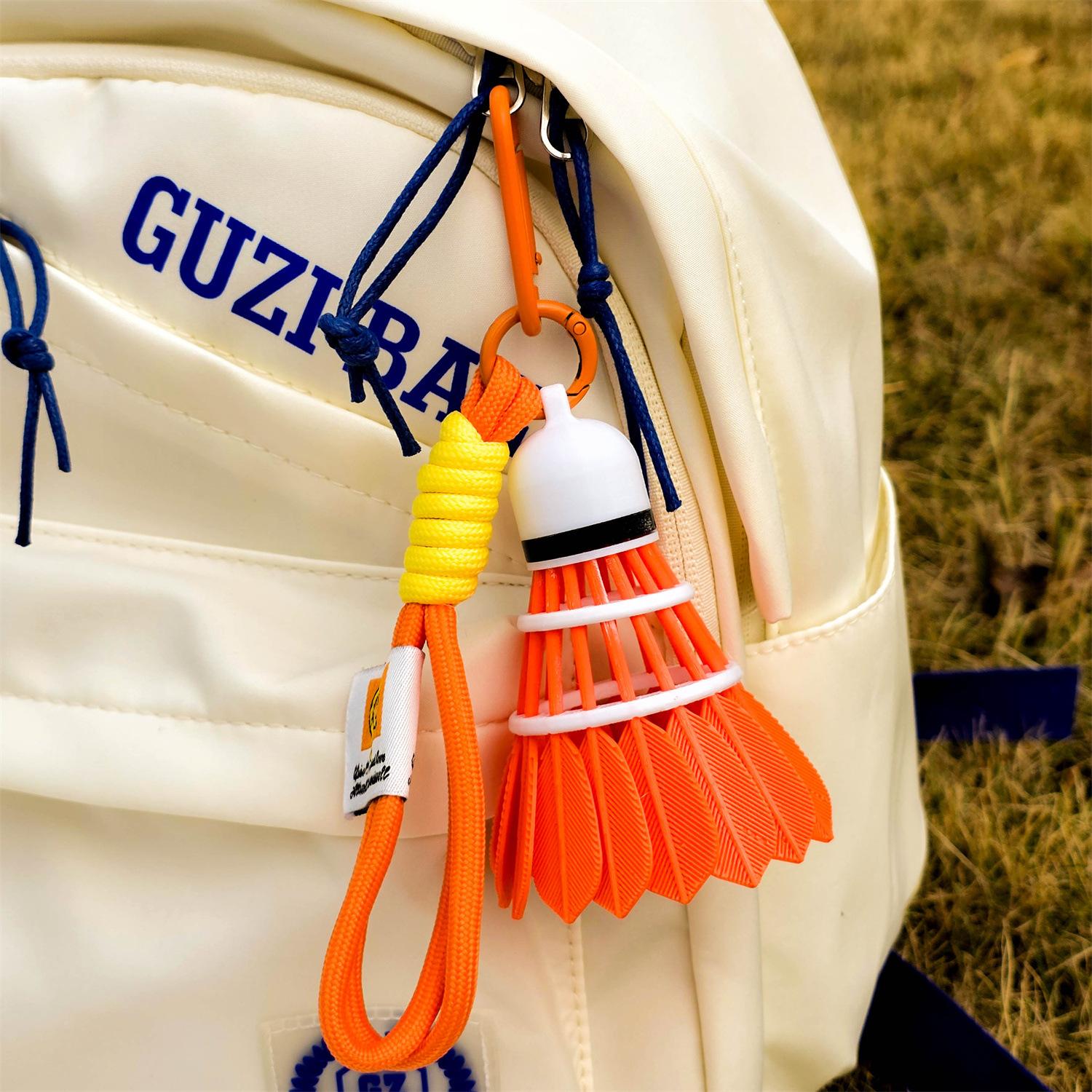 3D printed rainbow badminton pendant, outdoor sports bag pendant, badminton enthusiast gift