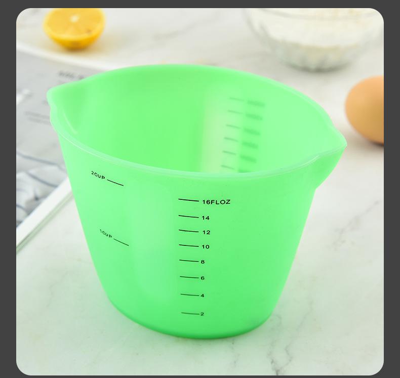 Silicone Measuring Cups - Graduated 250ml & 500ml Set for Baking & Liquids