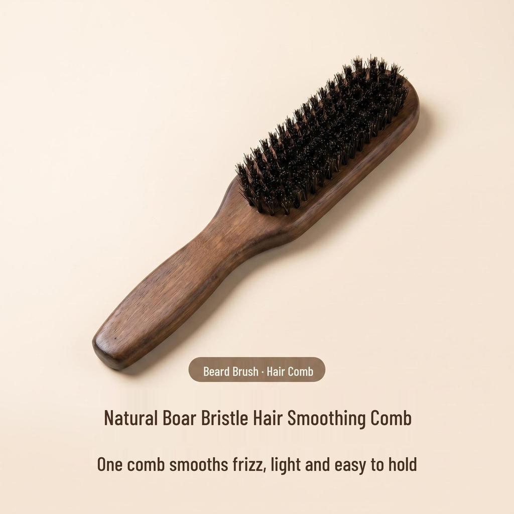 Multi-functional Solid Wood Hair & Beard Comb for Women – Home & Barber Use
