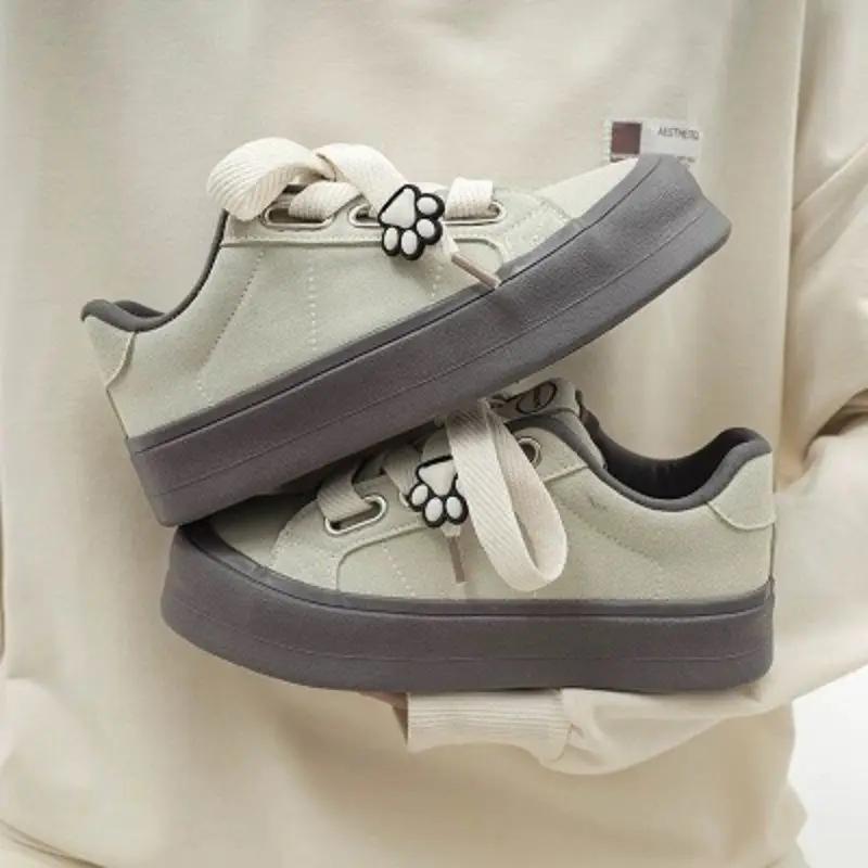 Women's Shoes Spring Autumn High on Platform Ladies Footwear Korean Offer Walking Cheap Designer Luxury Deals Vulcanized Shoe 39