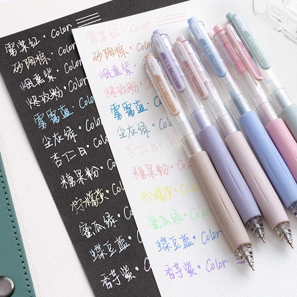 6Colors/Set Acrylic Painting Colored Gel Pen Press Type Drawing Colored Pen Gift