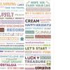 4PCS Preppy Sticker Cute Aesthetic Sticker English Words Pattern Easy Apply Decorative Sticker for Scrapbook Notebook