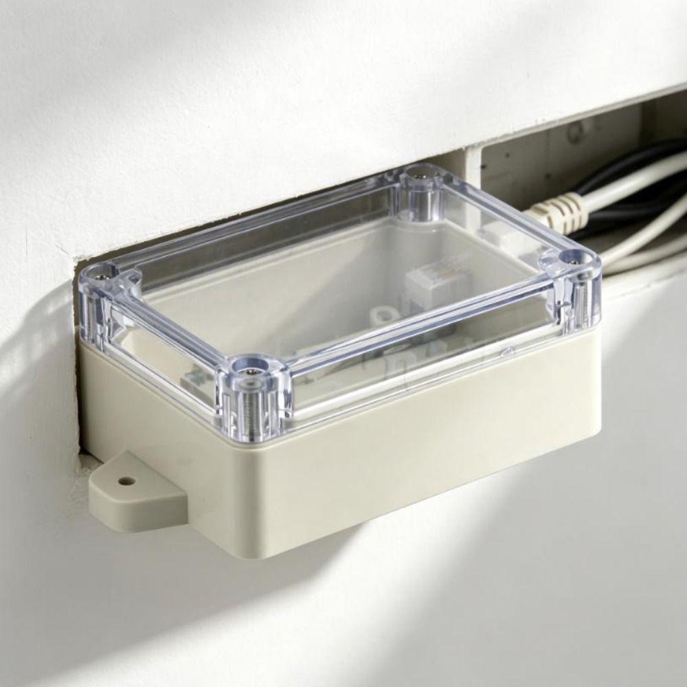 Waterproof ABS Plastic Box Power Case Black/White Enclosure Electronic Instrument Housing Case