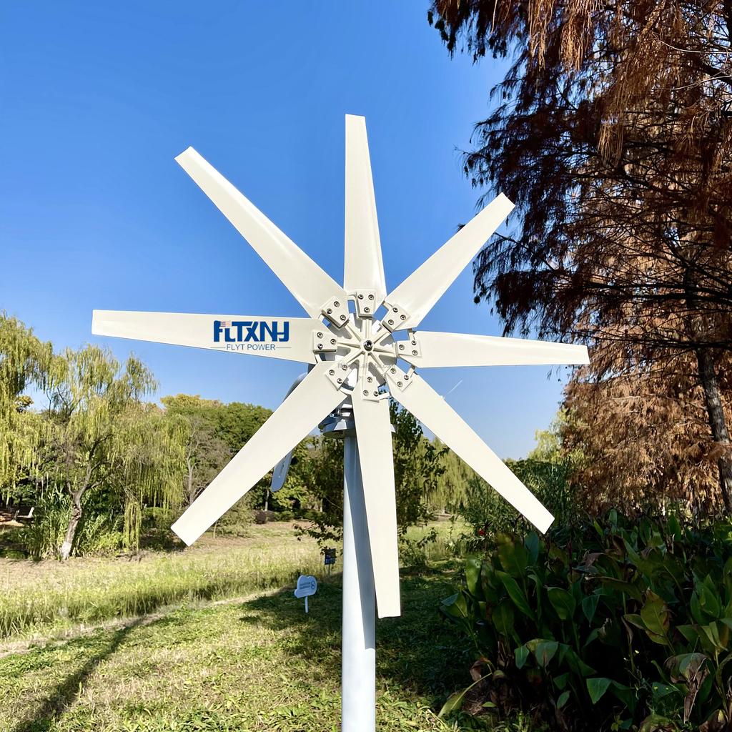 Venta Caliente 1kw 1000w Sistema Híbrido de Turbina Eólica y Solar Generador de Energía Eólica de Eje Vertical Solar para Uso Doméstico Windkraftanlage
