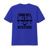 Funny Wine Lover T Shirt I Drink Well With Others Drinking Novelty s For Her Party vintage Washed Top For Everyday Wear Unisex