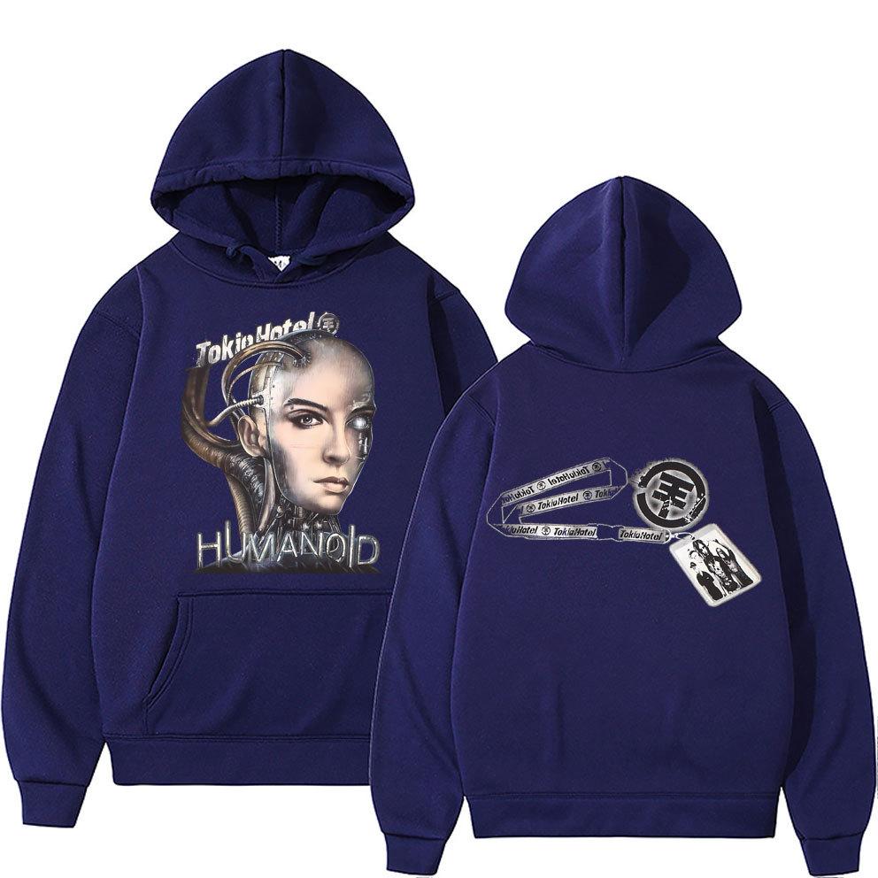 German Rock Band Tokio Hotel Humanoid Music Graphic Hoodie Unisex Autumn Winter Fleece Sweatshirt