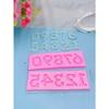 1 Set 0-9 Number Shaped Silicone Molds, Minimalist & Practical Multifunctional