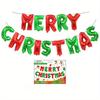 Merry Christmas Balloons Banner Party Decorations