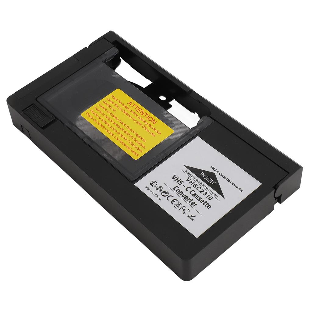 Kamera Adapter Kasetowy Odtwarzanie Nagrywanie Adapter Kasety Wideo Sterowanie Jednym Przyciskiem dla Taśm S‑VHS‑C S‑VHS