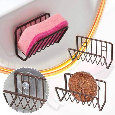 Non Perforated Suction Cup Storage Pool Draining Kitchen Storage Rack Sponge Rack