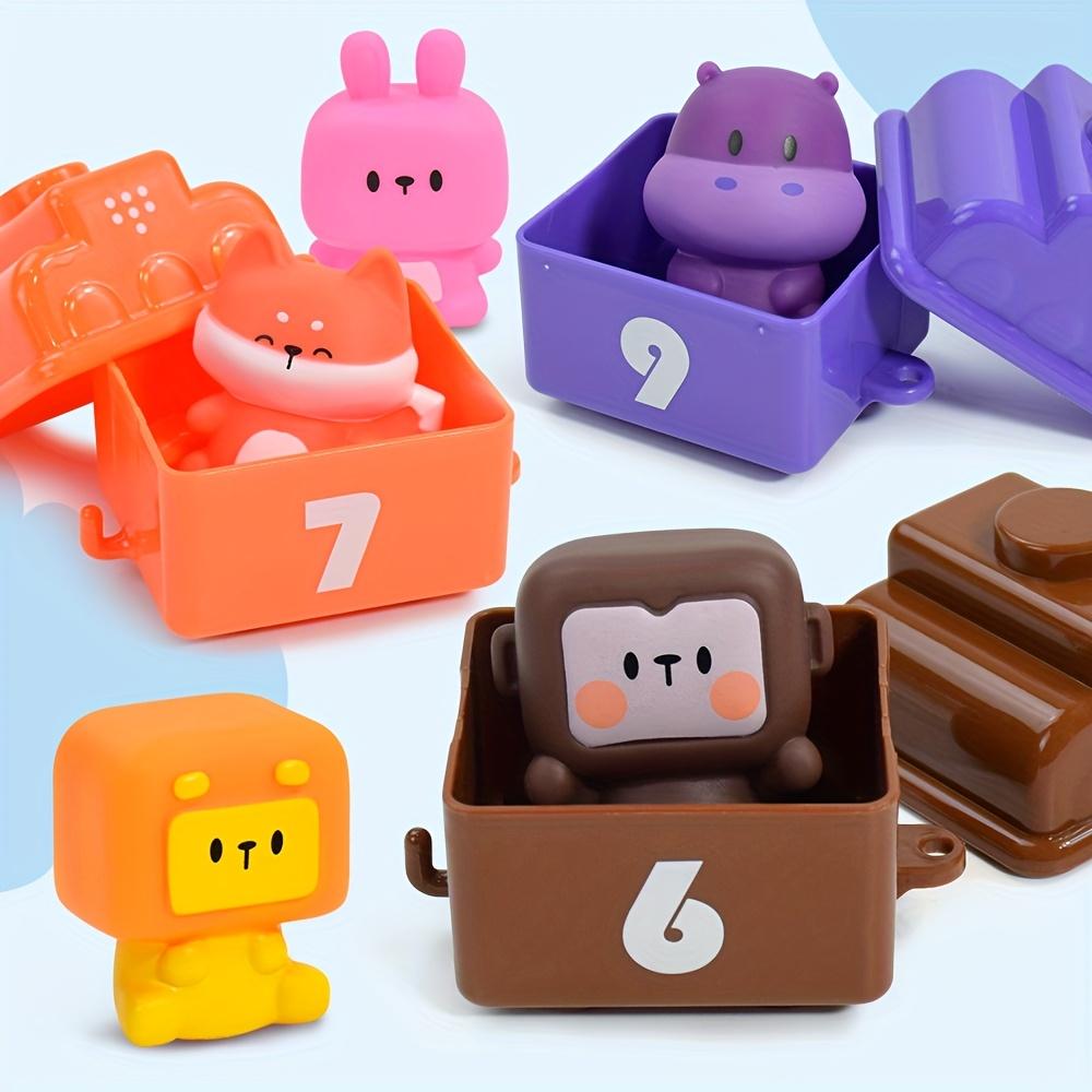 10pcs Animal Themed Farm Train Toys for Youngsters Educational Soft Rubber Learning Toys with Numbered Tracks for Counting,Matching,Counting Playset