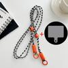 Lanyard Cross-body Shoulder Straps Keychain Key Ring Adjustable Braided Rope with Replacement Patch for Mobile Phone Accessorie