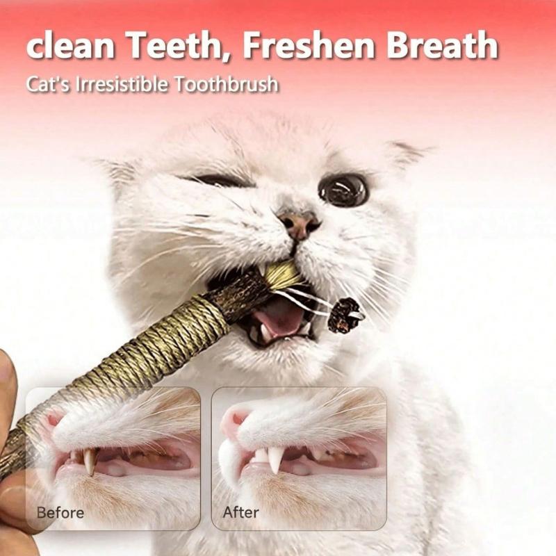 Cat Toys Cat Wooden Polygonum Teeth Grinding Stick Kitten Self Fun Worms Gall Fruit Teasing Stick Teeth Cleaning Pet Supplies Wooden Heavenly Fire