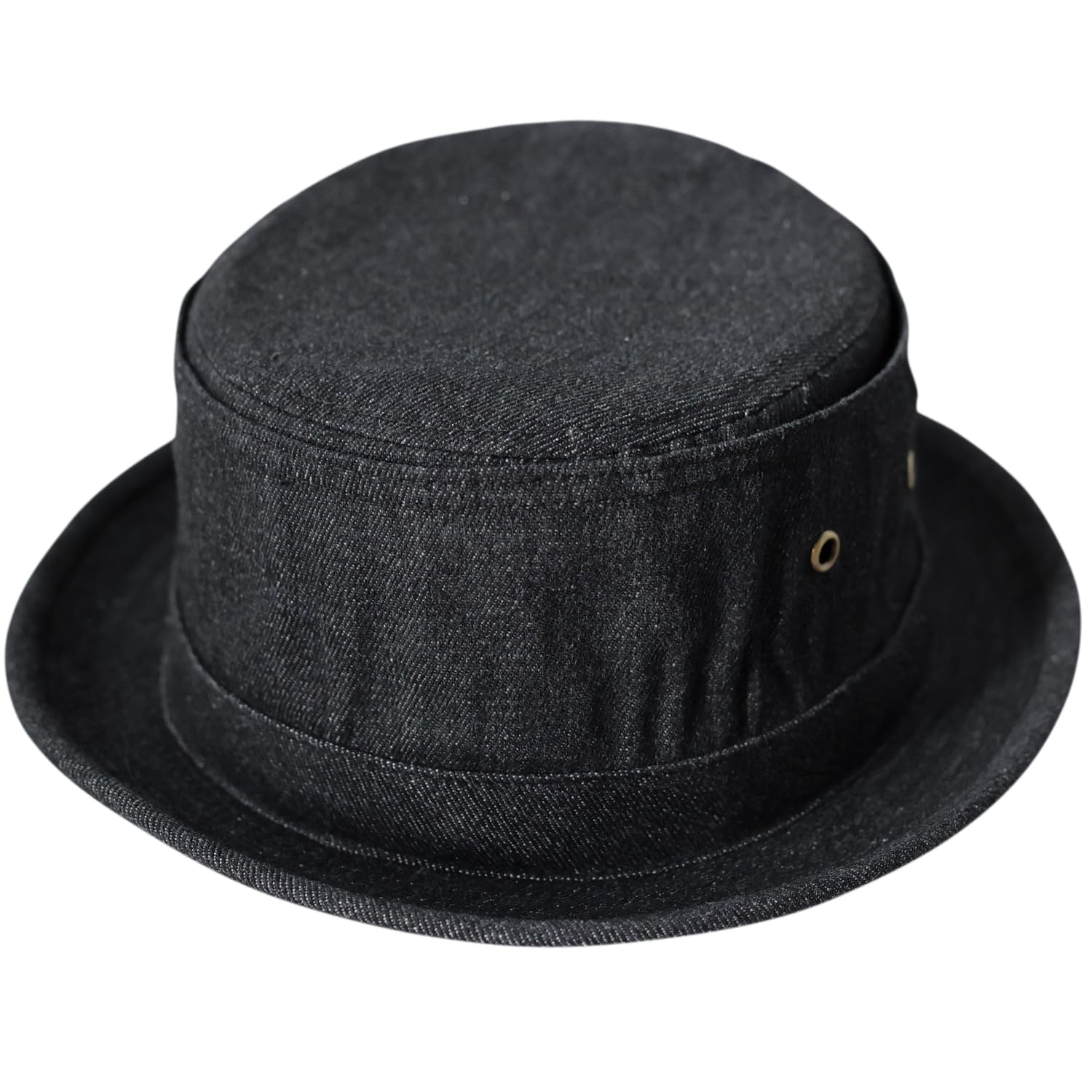 

Джинсовая шляпа-пирожок Reck Hatter, подходящая для и размер M, мужская, хлопок, весна, лето, осень, черная, (RH-321)