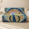 Jacquard Tapestry Picnic Blanket for Outdoor Camping Doubles as Living Room Sofa Throw or Office Nap Layer with Style
