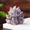 Feng Jiuwei Fox Resin Art Animal Figurine With Crystal Accent For Living Room