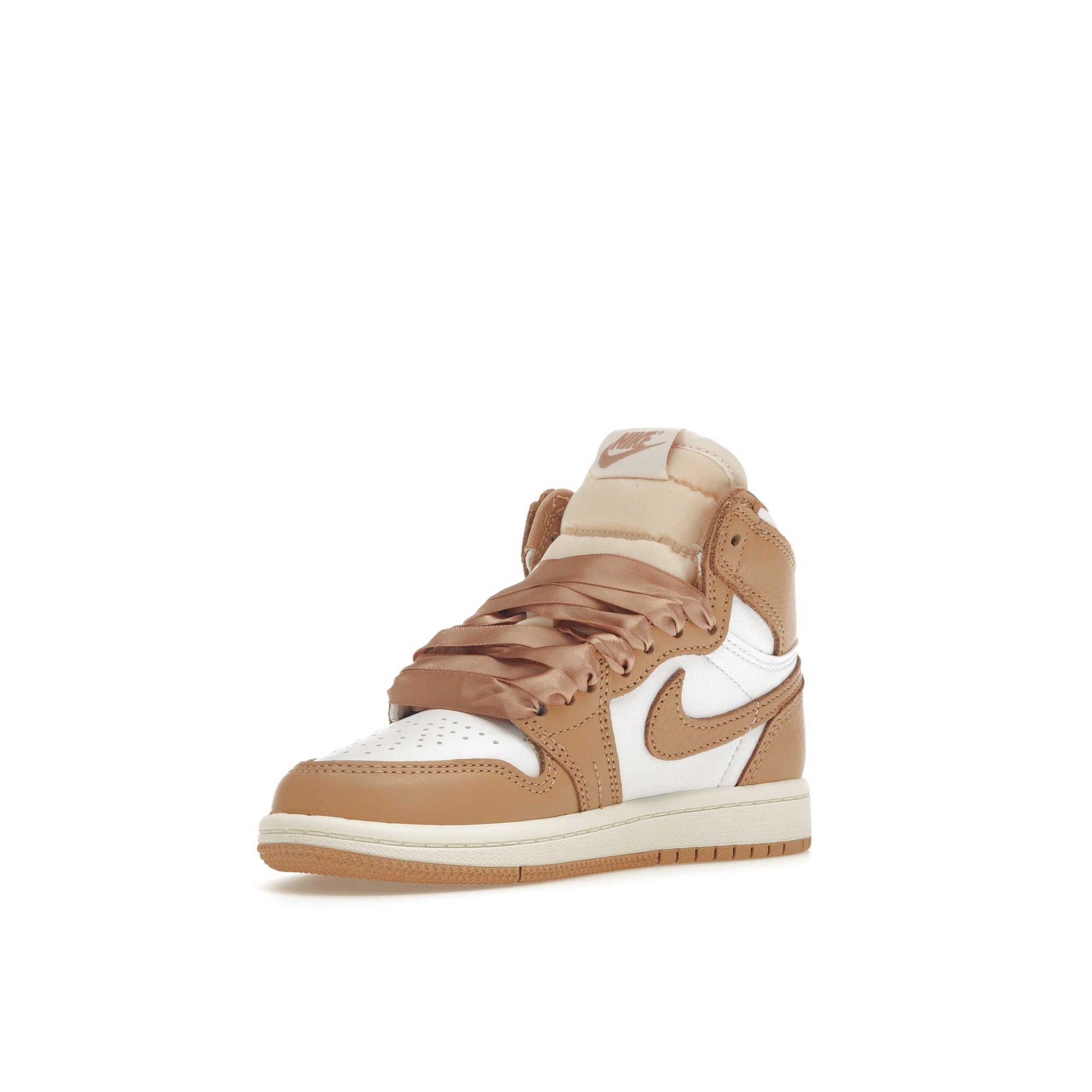 Детские кроссовки Air Jordan 1 Retro High OG PS Praline Tan White Sail FN6621-201 29.5 — фото 4