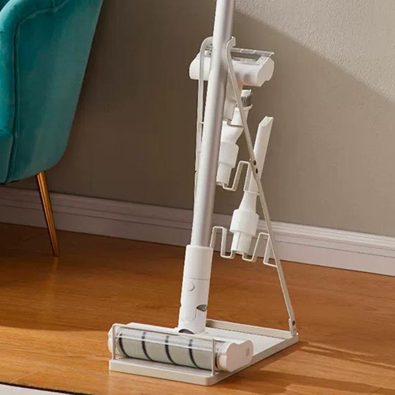 Universal Vacuum Cleaner Storage Shelf Waterproof Metal Dust Collector Holder Rust Resistant Simple Style for Home Use