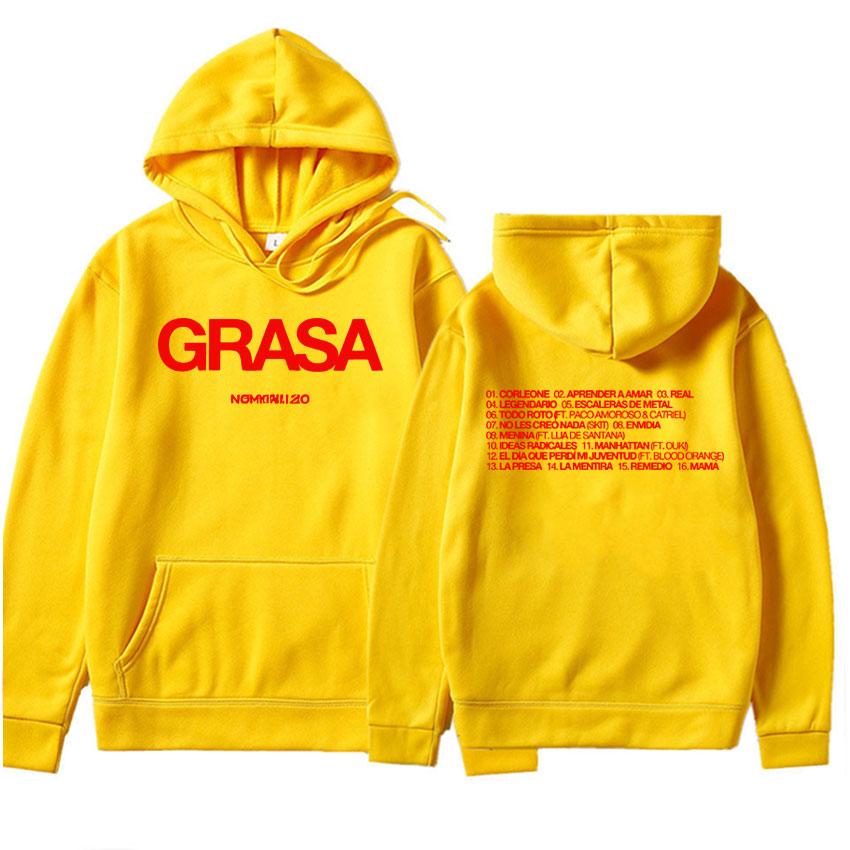 Nathy Peluso Grasa Tour Album Grafik Hoodies Mode Trainingsanzug Hip Hop Pullover Herren Gemütliche Ästhetische Sweatshirts Streetwear