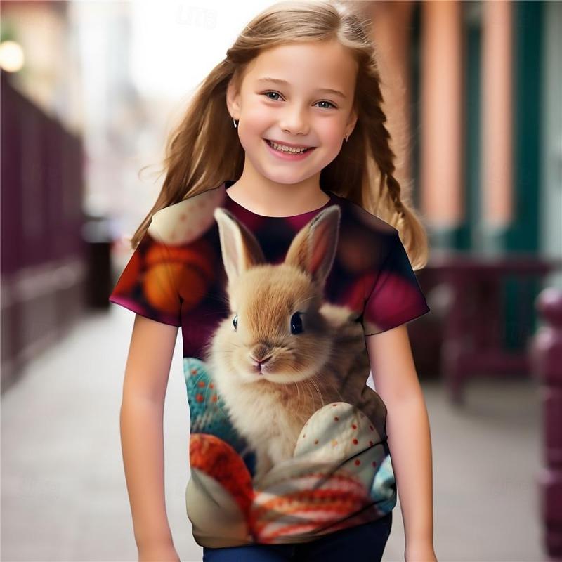 Boys' 3D Graphicl T Shirt Tee Short Sleeve 3D Print Sports Fashion Streetwear Kids 4-12 Years Crew Neck Casual