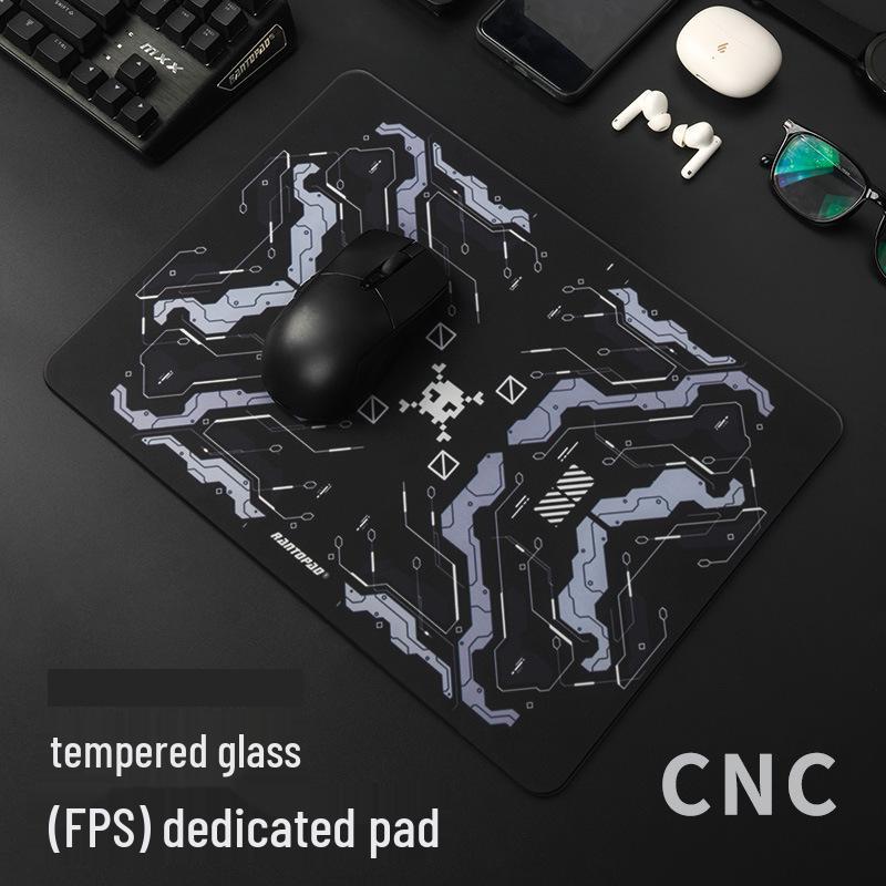 

2025 Киберспортивный игровой коврик для мыши - Мелкая поверхность, Противоскользящий настольный коврик FPS для клавиатуры, Идеально для Chicken Dinner
