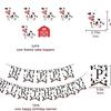 Pink Cow Birthday Balloon Arch, Cow Pattern Digital Balloon Birthday Flag Banner, Cow Theme Balloon