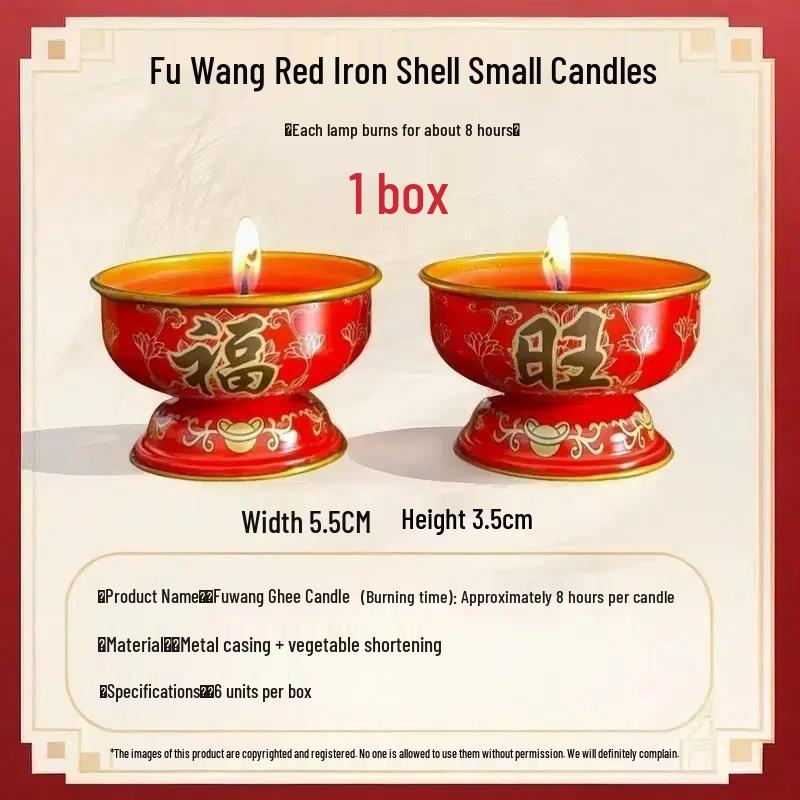 Eco-Friendly Smokeless Ghee Candle: Everlasting Lamp for Buddha, Wealth Attraction, and Offering; Ideal for Spiritual Use
