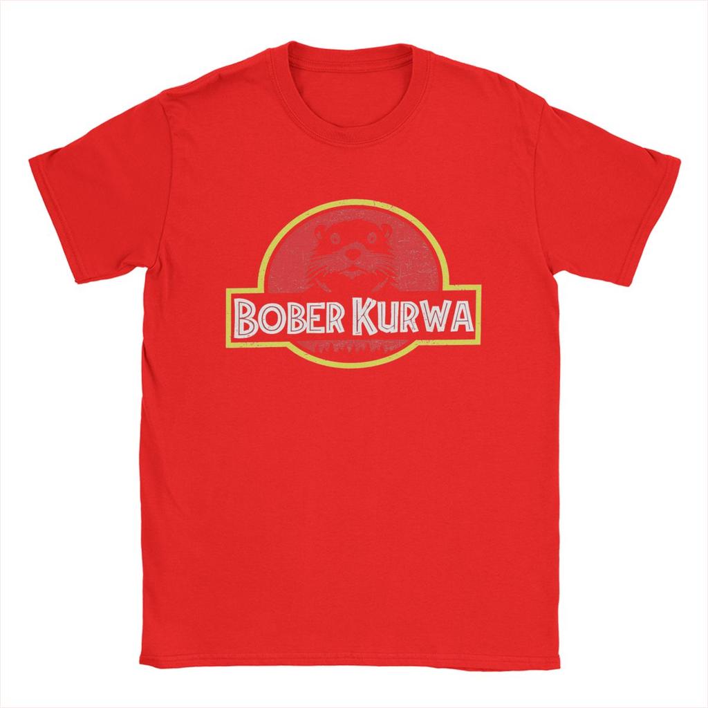Men T-Shirt Bobr Bober Kurwa Beaver Boberek Casual Cotton Tee Shirt Short Sleeve T Shirt Round Neck Clothes Printed