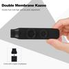 Kazu Flute Double Flute Hole Kazoo Dual Flute Holes Replaceable Blowing Nozzle 10pcs Membrane Musical Instrument