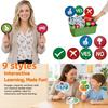 8pcs Yes/No KT Board Right/Wrong Hand Held Response Card Hold Up The Sign  School Competition
