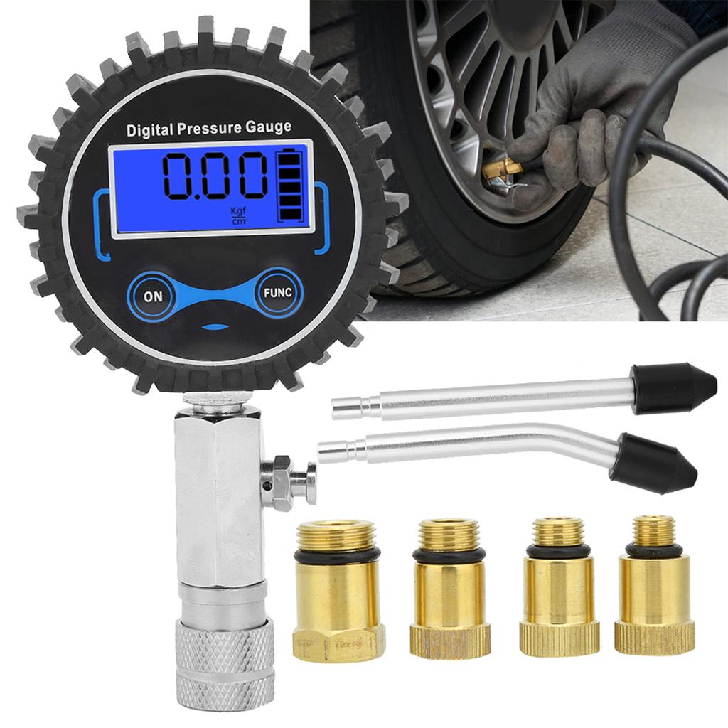 3 ‑300 PSI Engine Cylinder Pressure Detection Digital Gauge Repair Tester Kit