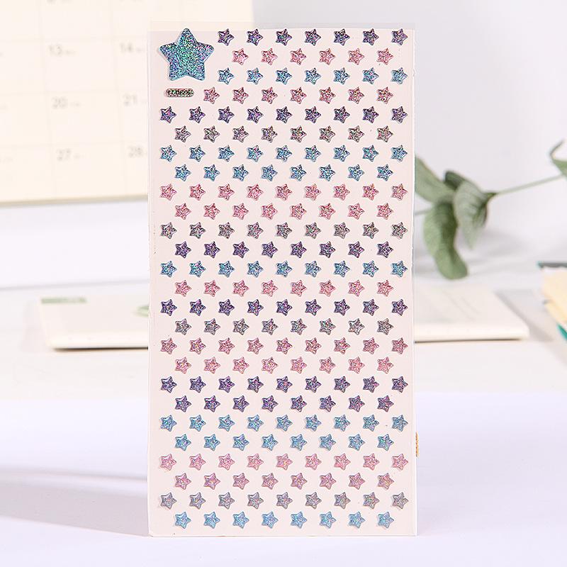 Crystal Love Star Sticker 3D Shiny Three-Dimensional Sticker Phone Notebook Diary DIY Decorative Scrapbook Sticker Girl Gift