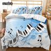 Music Series Comforter Cover Collection Rainbow Music Notes Tie Dye Sleep Bedding Collection Musical Party Double Size Queen Dimension King Size Size