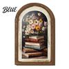 Clear Detailed Wood Wooden Floral Vintage Wall Framed Frame Painting Art Curved Arched Non-fading UV Print Art Rustic French
