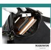 small shoulder bag for black [MaRowsm] Artisan-crafted men,