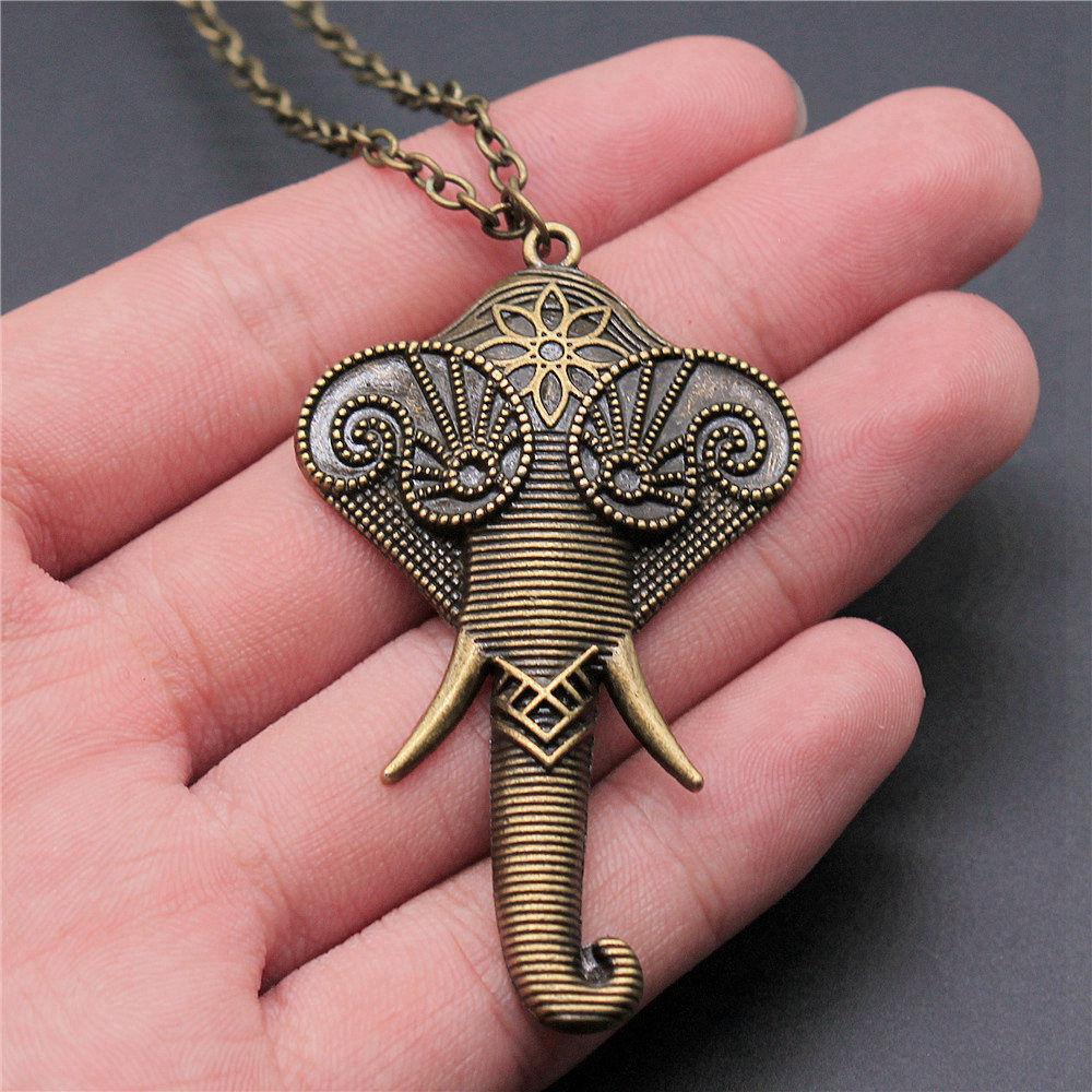 45cm Or 70cm Long Chain Necklace Elephant Kids' Jewelry Materials QN026