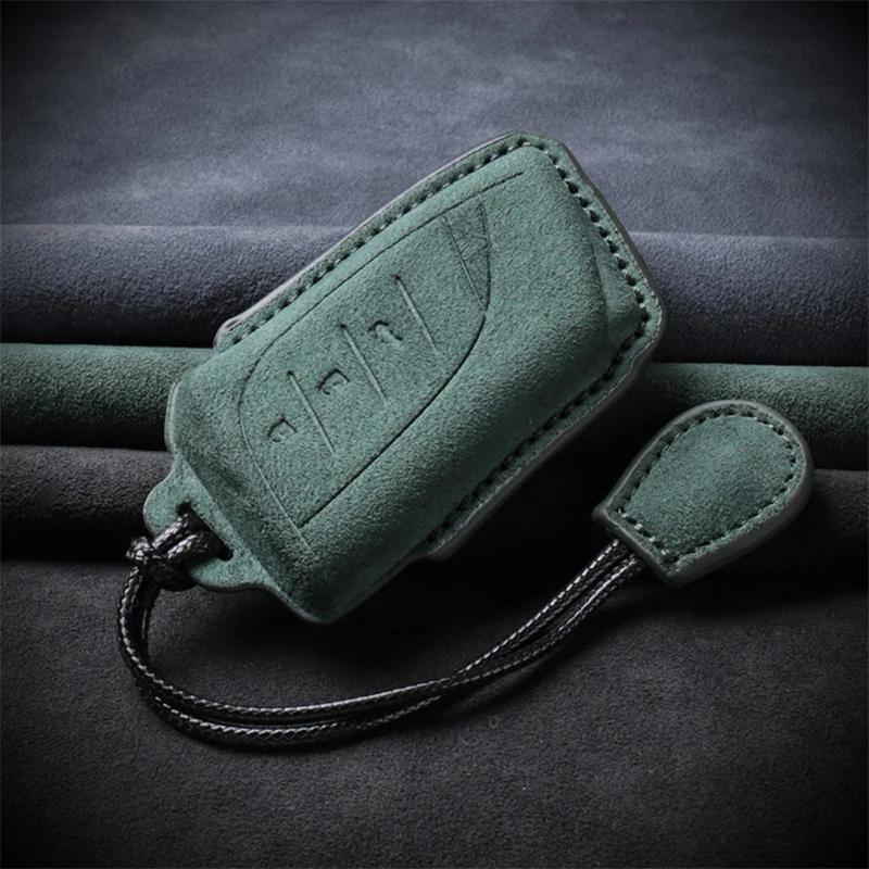 Leather Car Key Case For Lexus Nx Gs Rx Is Es Gx Lx Rc 200 250 350 Ls 450H 300H Suede Keychain Accessories