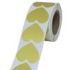 500pcs/roll Gold Heart Shaped Stickers Seal Labels Stickers Scrapbooking For Package And Wedding Decoration Stationery Sticker