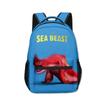 Classic Popular the sea beast student Bookbag Notebook Backpacks 3D Print Oxford Waterproof Boys/Girls Travel Backpacks