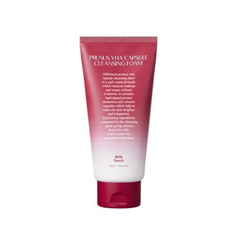 MILK TOUCH Prunus Vita Очищающая пенка в капсулах 300мл Cleansing Foam 300ml
