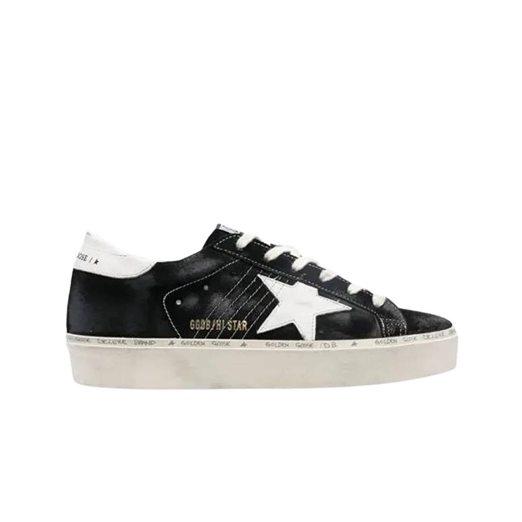 (w) Golden Goose Hi Star Black White
