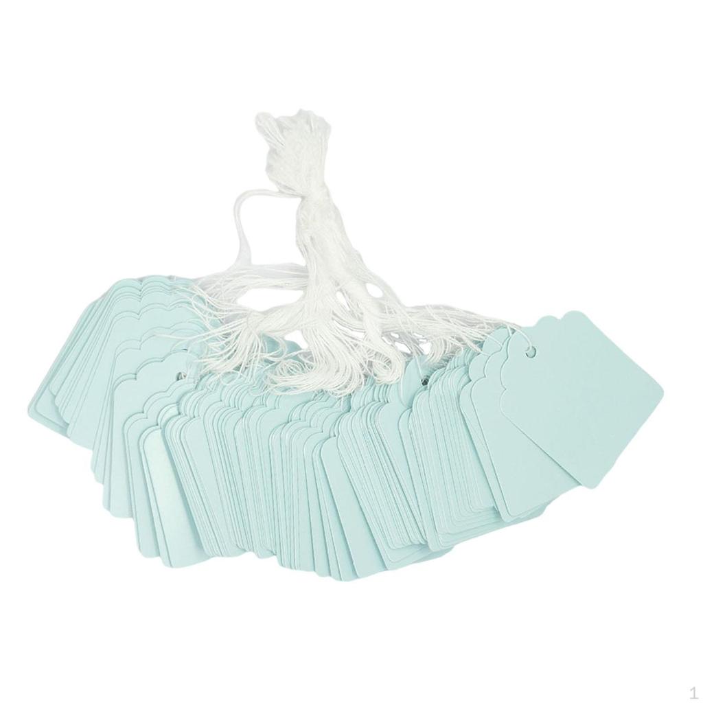 100 Pieces Gift Tags with String, Price String Pricemarker Labels Wrapping Marking