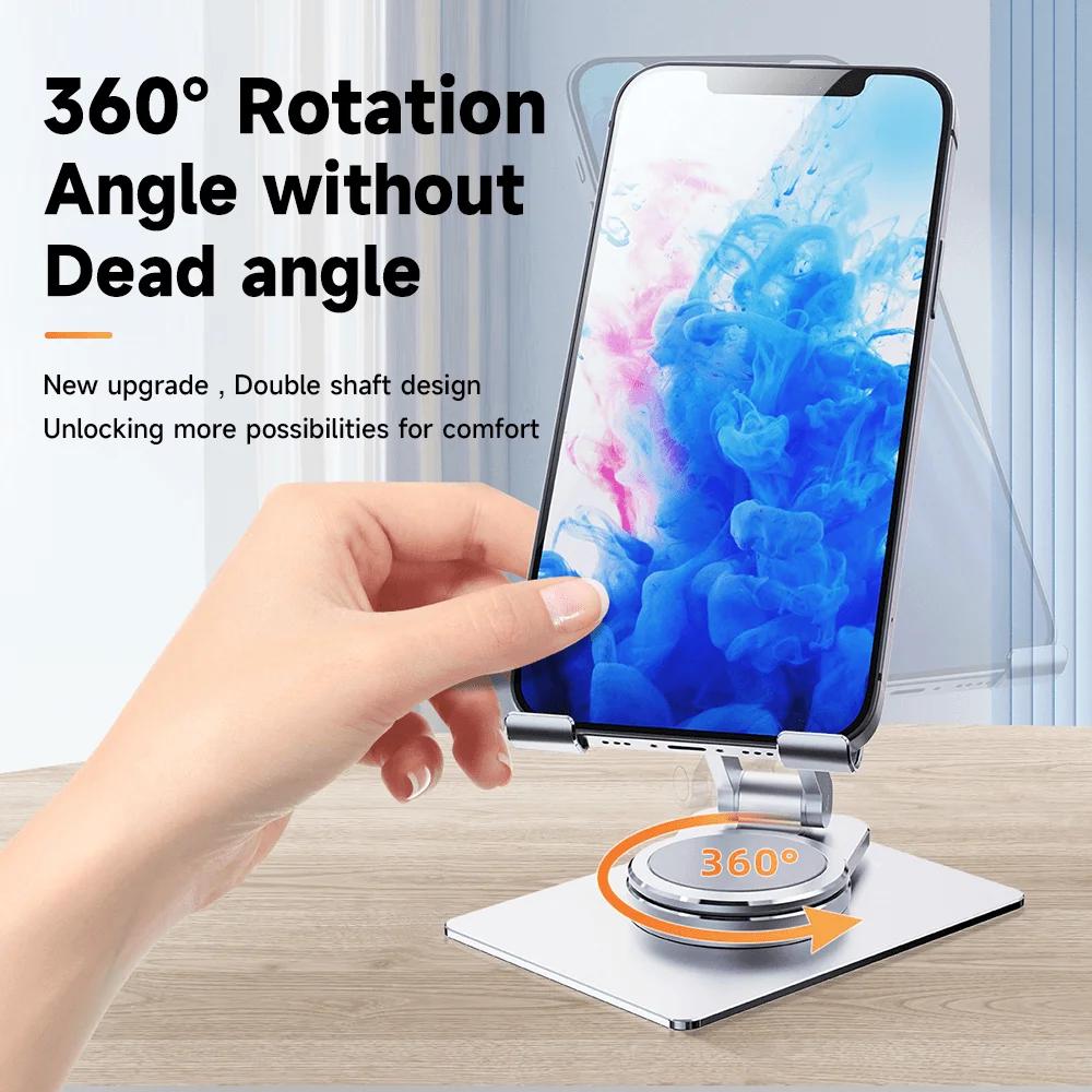 Xiaomi Aluminum Tablet Holder Portable Rotatable Foldable Adjustable Phone Stand for ipad Pro Air iPhone 17 PRO MAX Huawei Universal