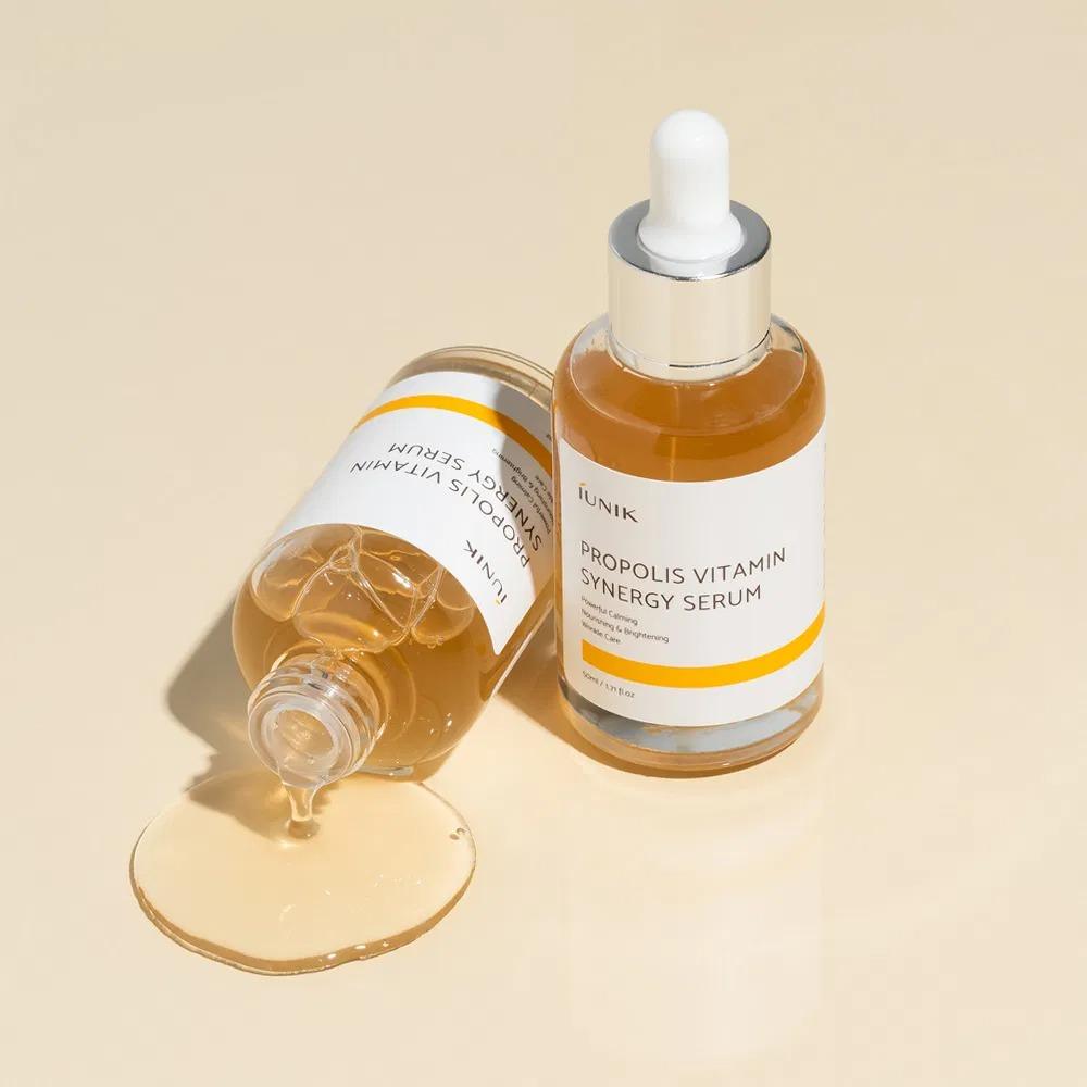 iUNIK Propolis Vitamin Synergy Serum Nourishing Brightening 50ml Facial Serum Daily Ampoule