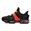 Anta Seeed Shock Absorbing Wear Resistant Low Top Casual Shoes Women Shoes Black Red 92915500-3