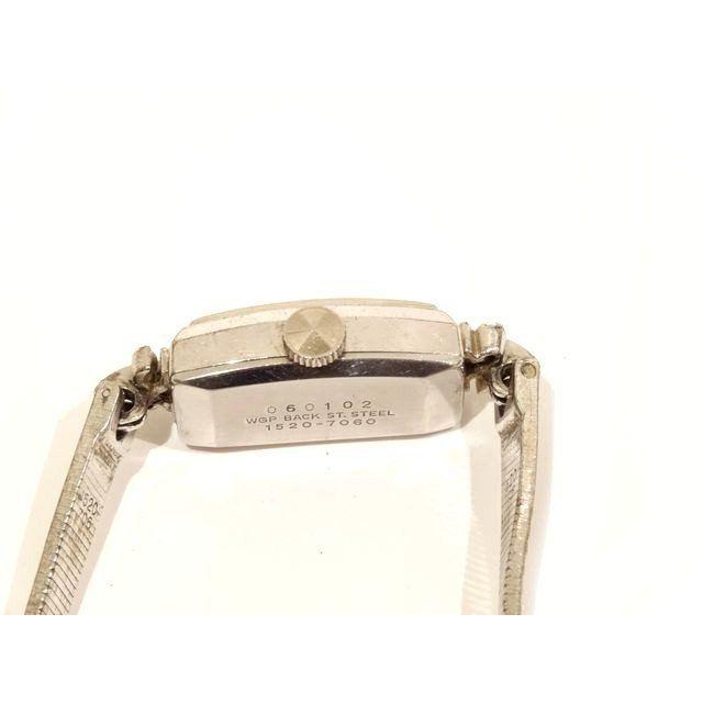 Used 3F Seiko SEIKO Watch 1520-7060 Manual Wind Ladies Vintage Silver Color Watch Silver Dial 8I