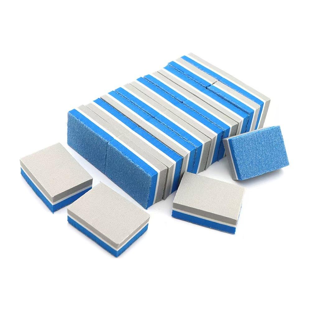 High Elastic Sponge Nail Buffer Block Mini Double Sided Sanding Nail File for Nail Shaping Polishing Manicure Supplies